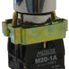 Botão de pulso metálico M20BFR-R-1B